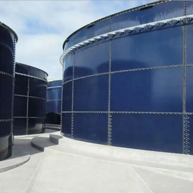 Высококачественный резервуар для воды из нержавеющей стали, Круглый резервуар для воды GFS, стеклянный резервуар для воды, плавленый к стальному резервуару