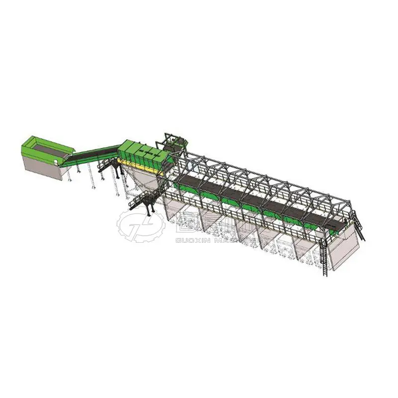 Guoxin municipal solid waste sorting line automatic msw sorting and recycling line msw sorting line