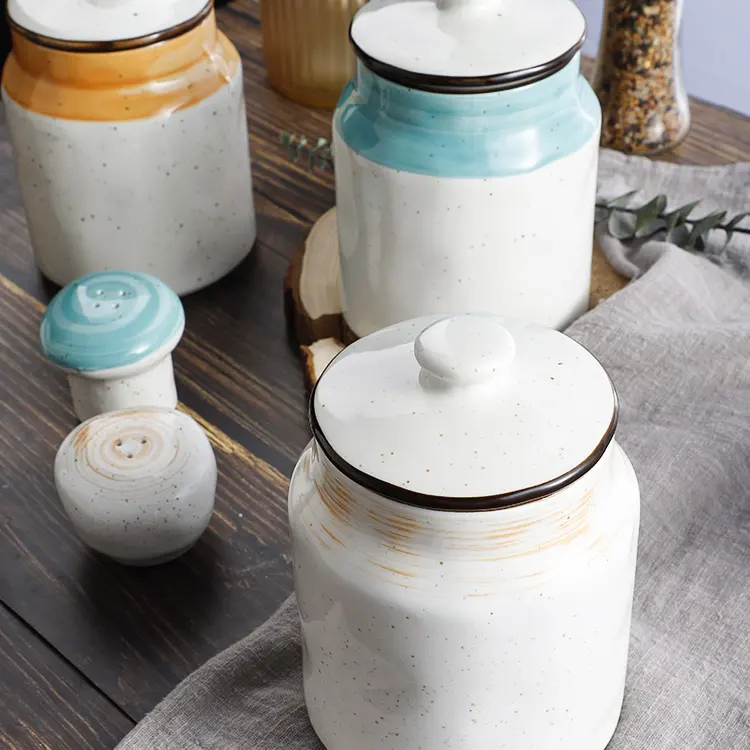 Ceramic Sugar Pot With Lid, Sugar Candy Pot, Porcelain Sugar Pot