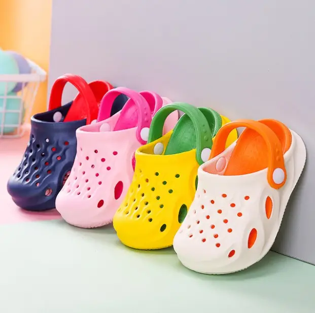 Оптовая продажа, детская обувь, детские сандалии для мальчиков и девочек, пляжная обувь, дышащие цветные детские сандалии