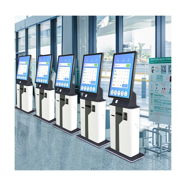 bills cash pay terminal touch screen ordering service equipment payment cash register kiosk