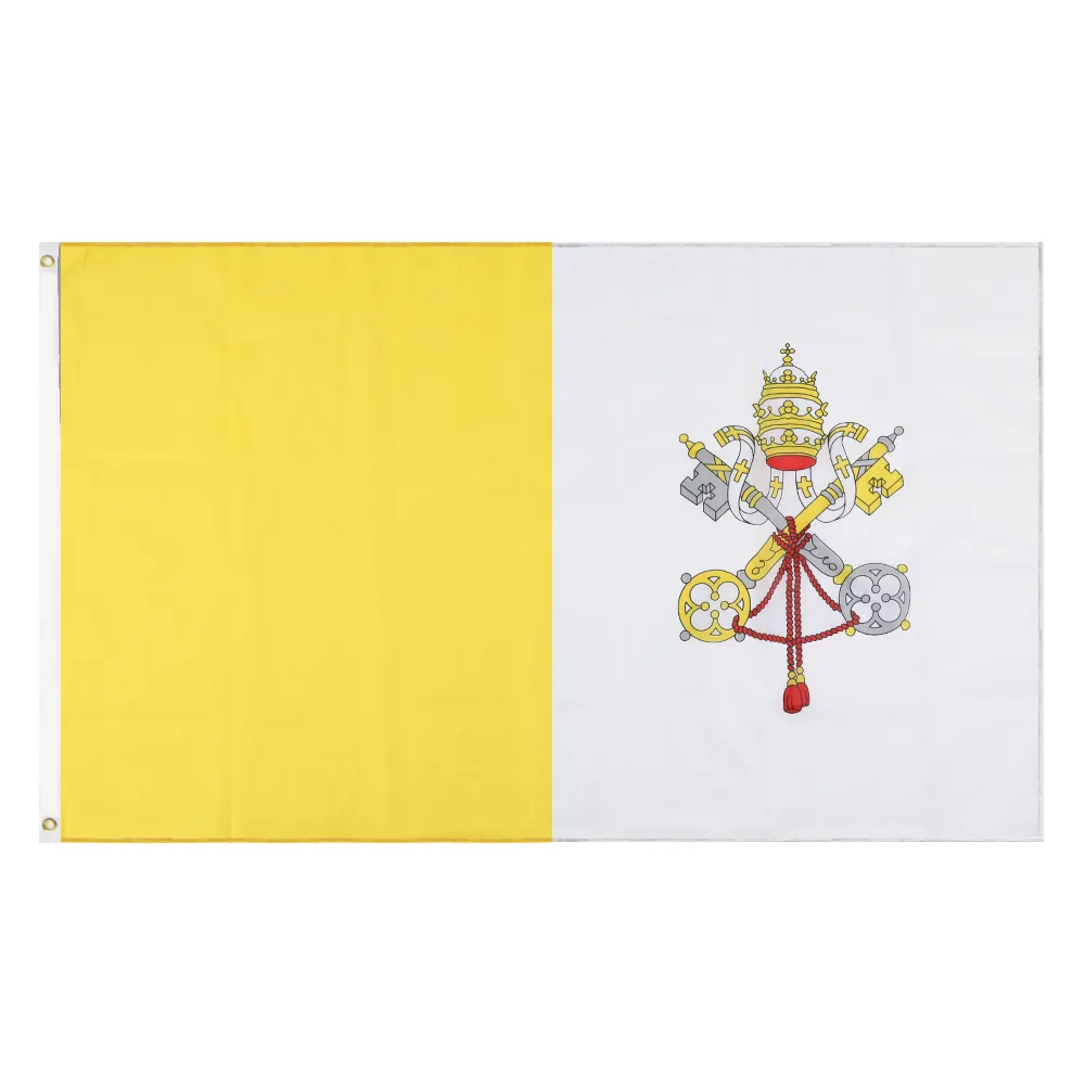 Durable Using Low Price High Quality Custom 3X5 ft 100% Polyester Vatican Flag