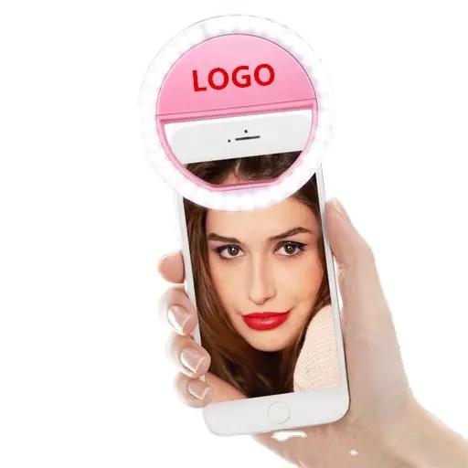 Custom logo LED RK-12 led makeup ring light mini live webcast selfie fill Light