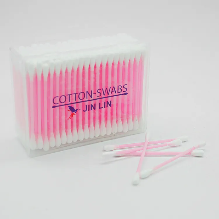 Wholesale 200pcs Price Multi Colors Plastic Sticks Cotton Buds In Pp Box