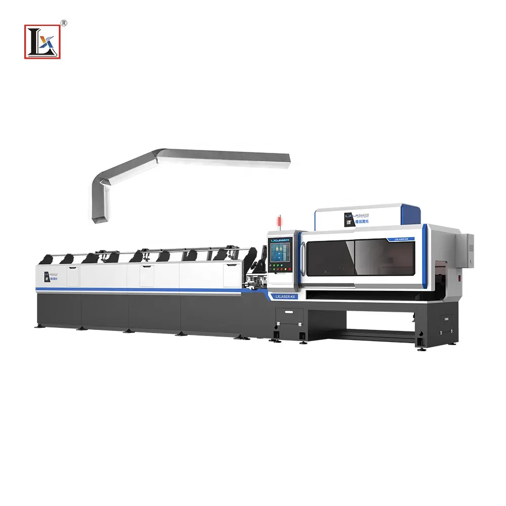 CNC metal aluminum ms ss carbon/ mild /stainless steel Rectangular square round Fiber tube pipe laser cutting machine