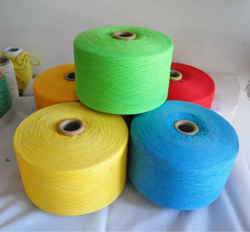 50% cotton 50% polyester blended good strength weaving yarn price open end yarn