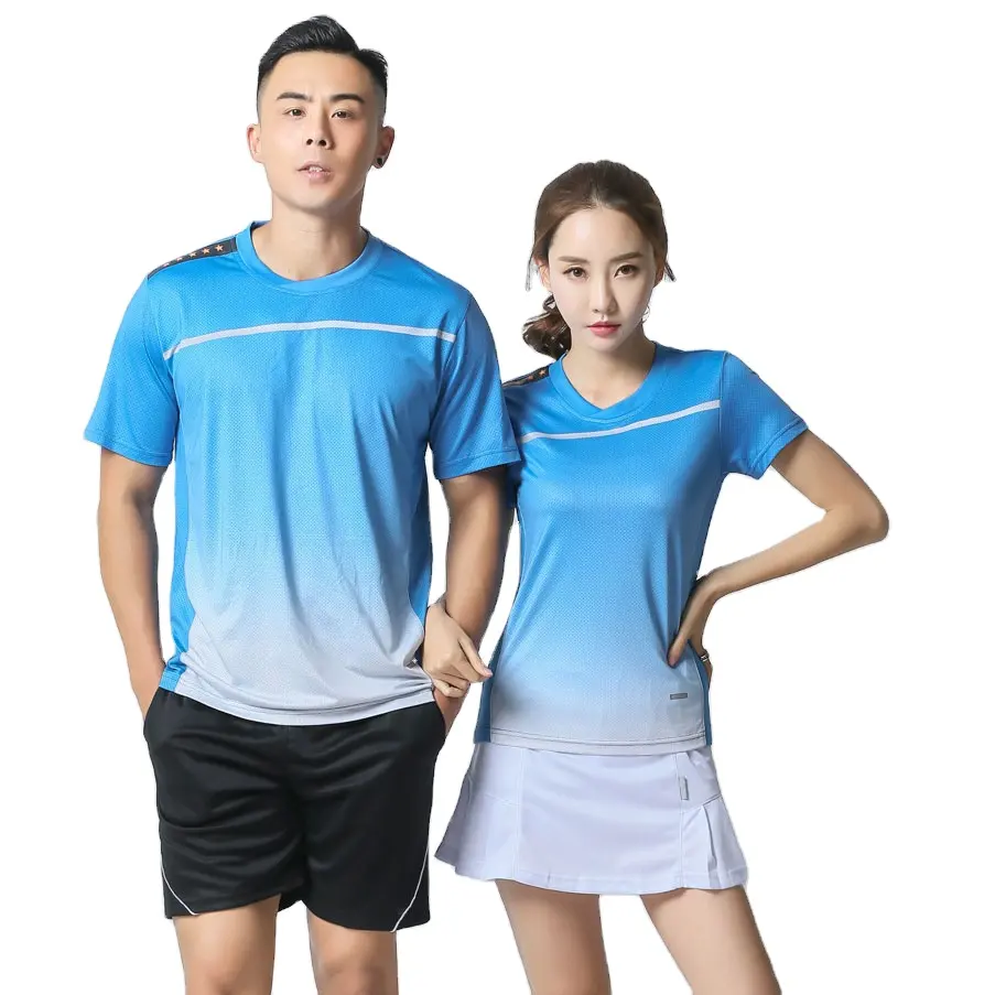 Костюм для настольного тенниса для мужчин и женщин, рубашка и шорты для быстрого высыхания, комплект для бадминтона, футболки для девушек