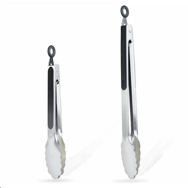 Factory direct BBQ barbecue clip Stainless steel food tongs