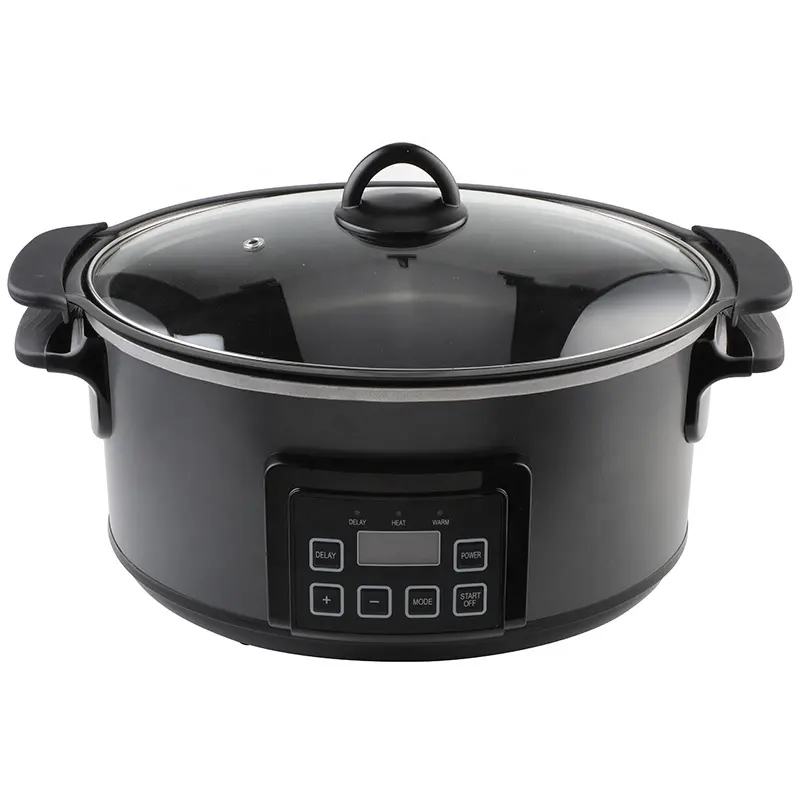 Kitchen Appliance Slow Cooker Oval with 24-hour Delay Start