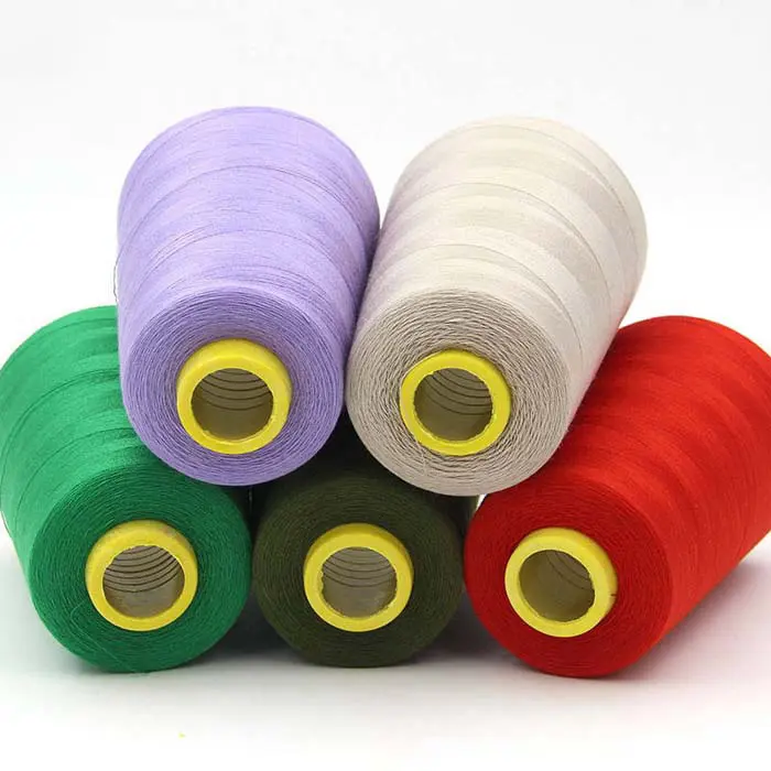 Оптовая Продажа с фабрики, многоцветная точечная Высококачественная 100 полиэфирная швейная нить для швейных машин