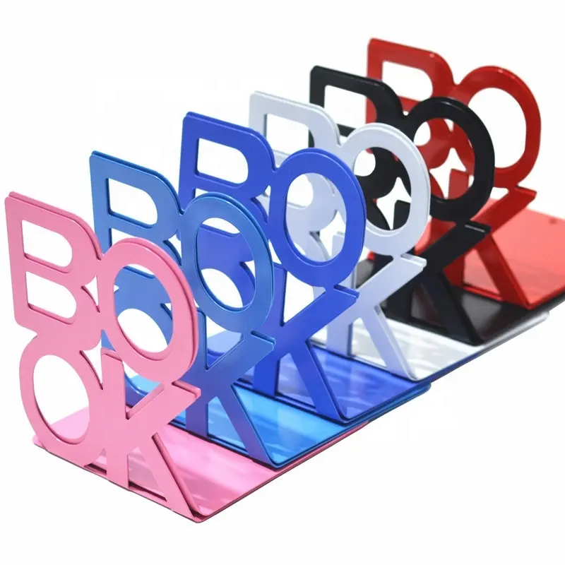 Decorative Metal Book Ends Supports for Bookrack Desk