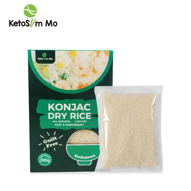Big Promotion Low Carb Food Konjac Keto Self-Heating Meal Replacement 270g 200g Dry Konjac Rice