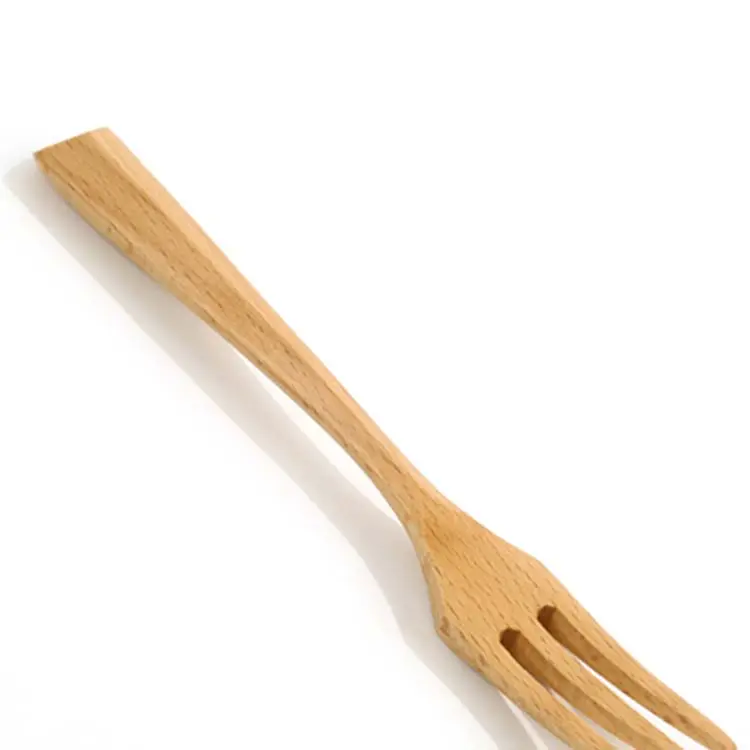 Natural environmental protection disposable bamboo wood fruit fork