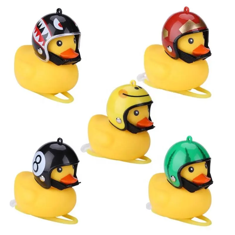 Very Cute Little Yellow Duck Bicycle Bell Cute Duck Propeller Horn Bicycle Accessories & Adults Cycling Light