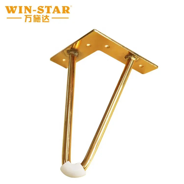 WINSTAR высокое качество стандартное закаленное стекло журнальный столик розовое золото стальная шпилька для волос ножки стола