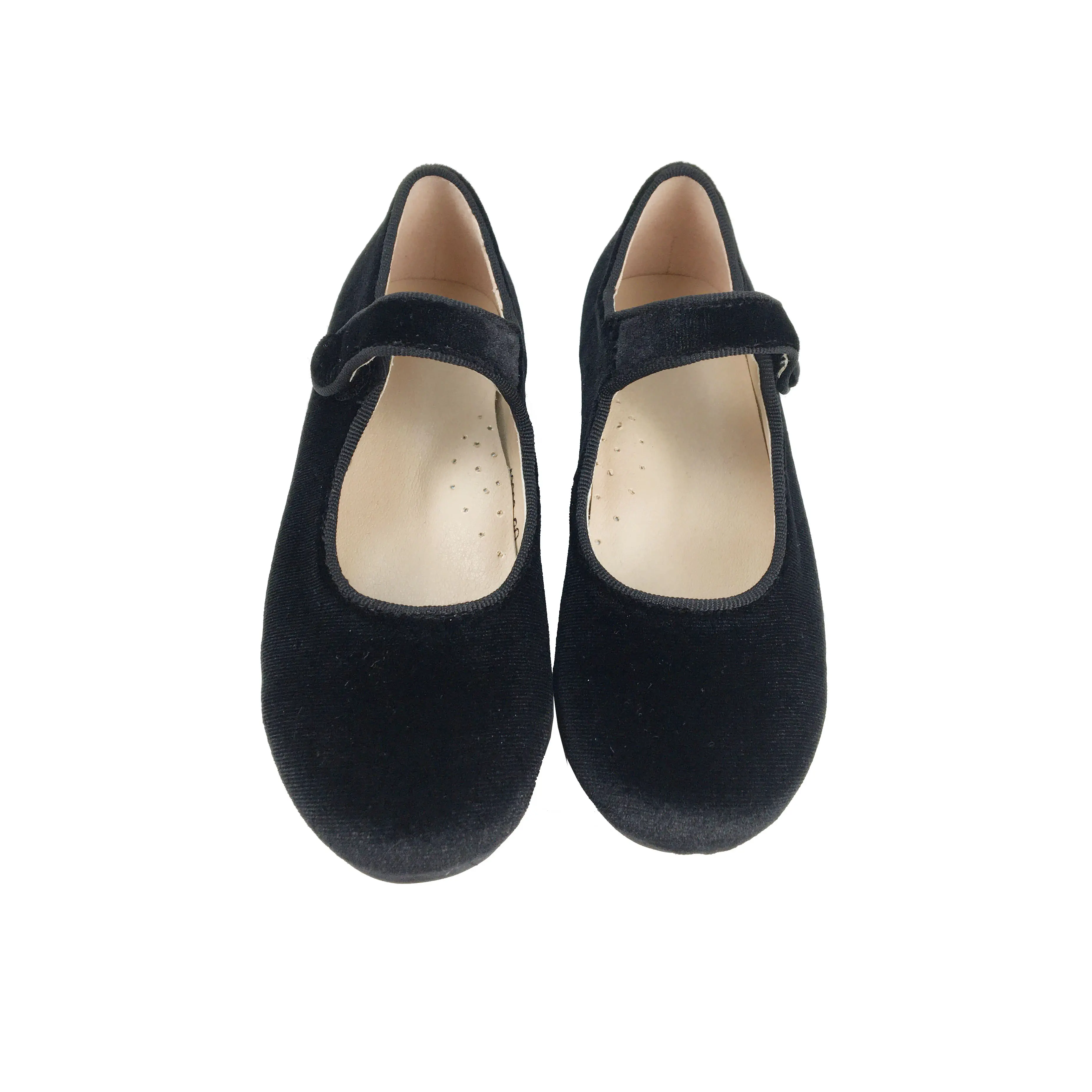 New Arrivals Wholesale Children Shoes Girls 2021 Children Casual Shoes All Season Kids Black Velvet Mary Jane Shoes For Girls