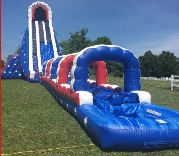 45ft giant inflatable water slide with pool for adult  Large inflatable water slides