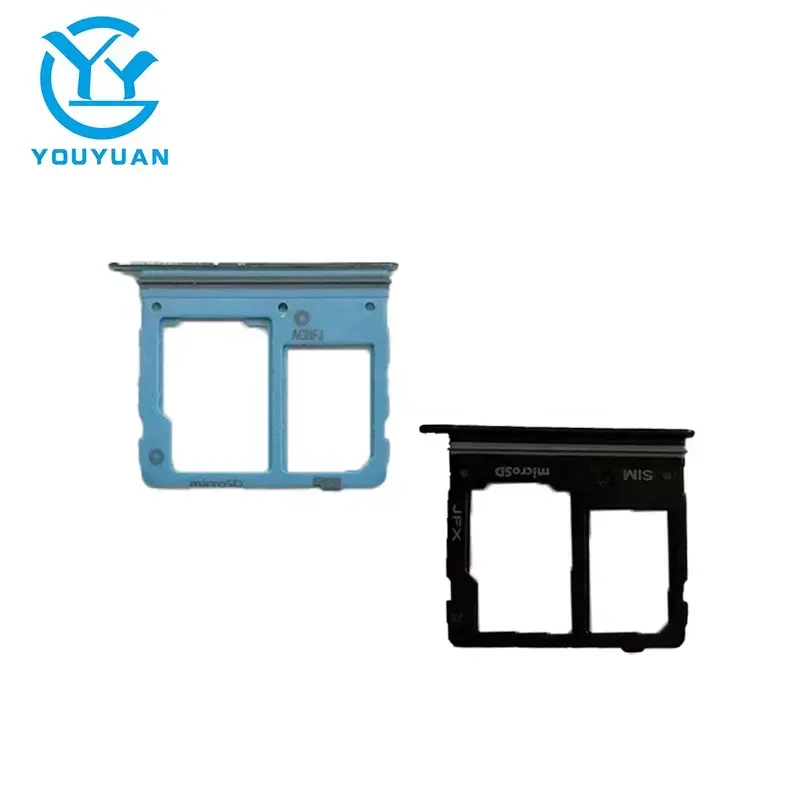 Supply all repair parts to repair and wholesale business buyers for Samsung A10 A105 sim card tray holder black