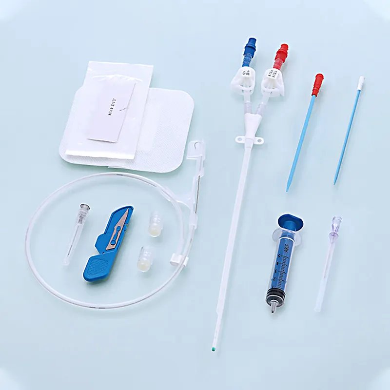 High quality catheter 30days indwelling TPU Material Dialysis Catheter for Hemidialysis blood purification