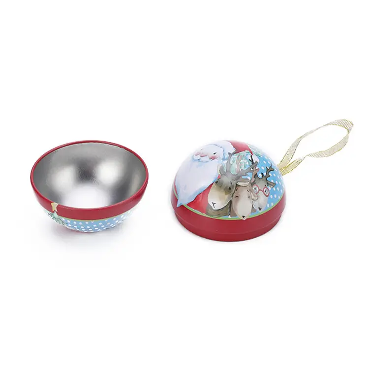 Tin Can Empty Factory Manufacture Various Christmas Empty Cute Food Grade Candy Tin Can