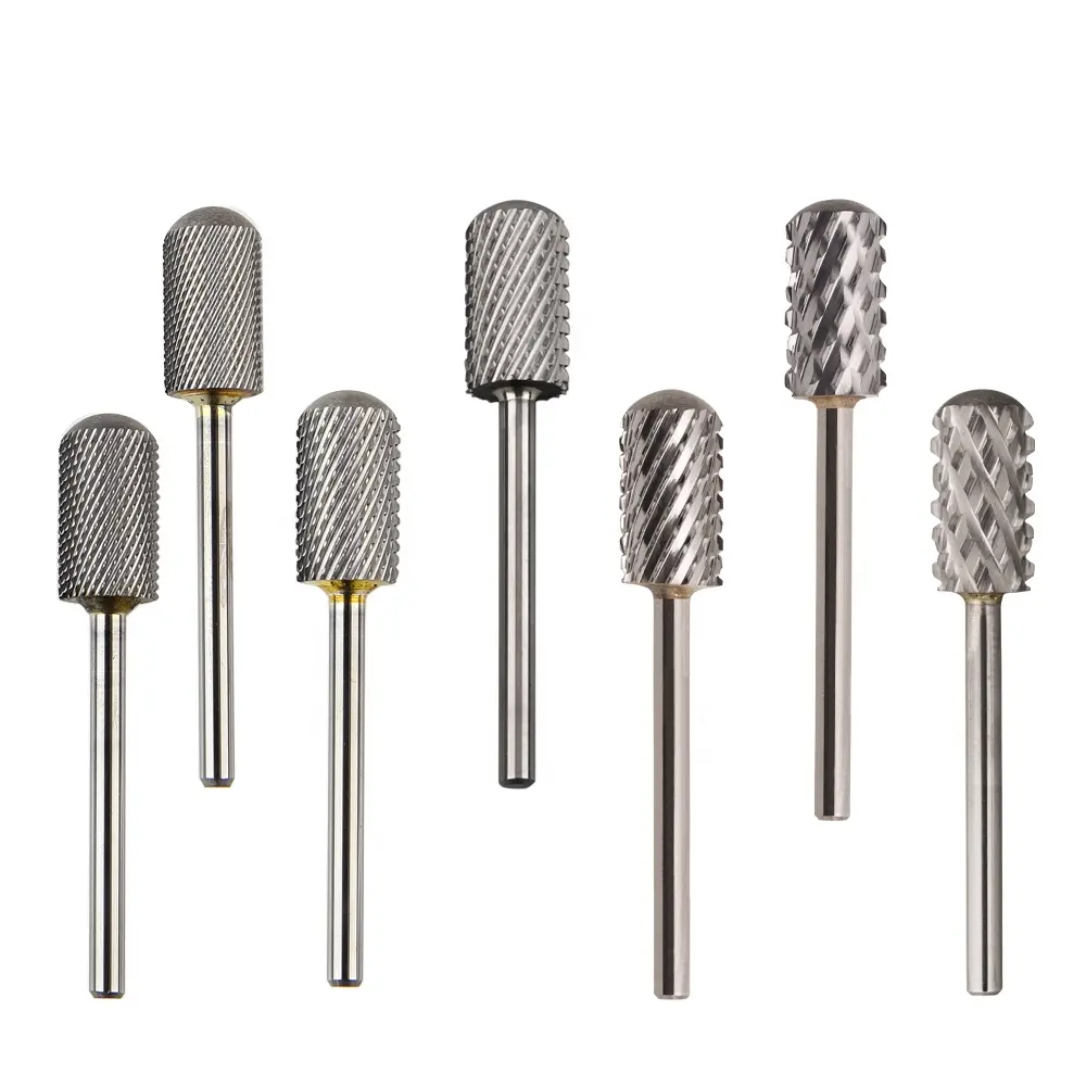 professional electric nail file safety bits large barrel tungsten carbide nail drill bits