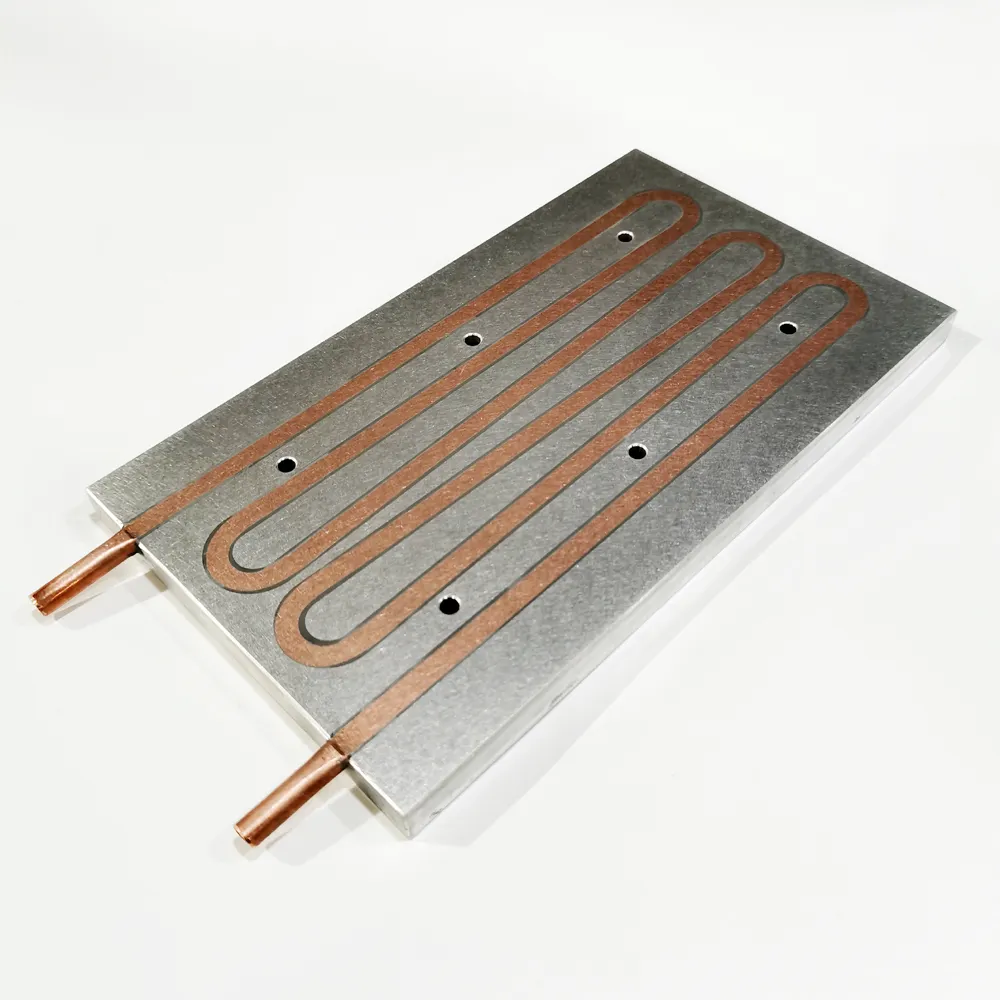 Water cooling plate 120*12*210 with cooper tube,water cooled heatsink