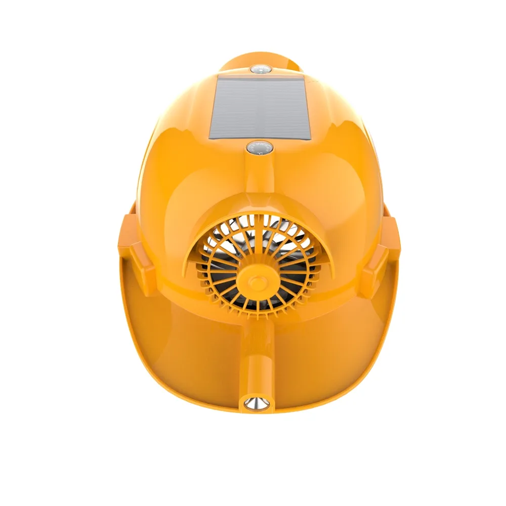 gold hats Two fans to cool down Dual cooling artifact LED headlight mobile phone charging dual fan ryco service on site