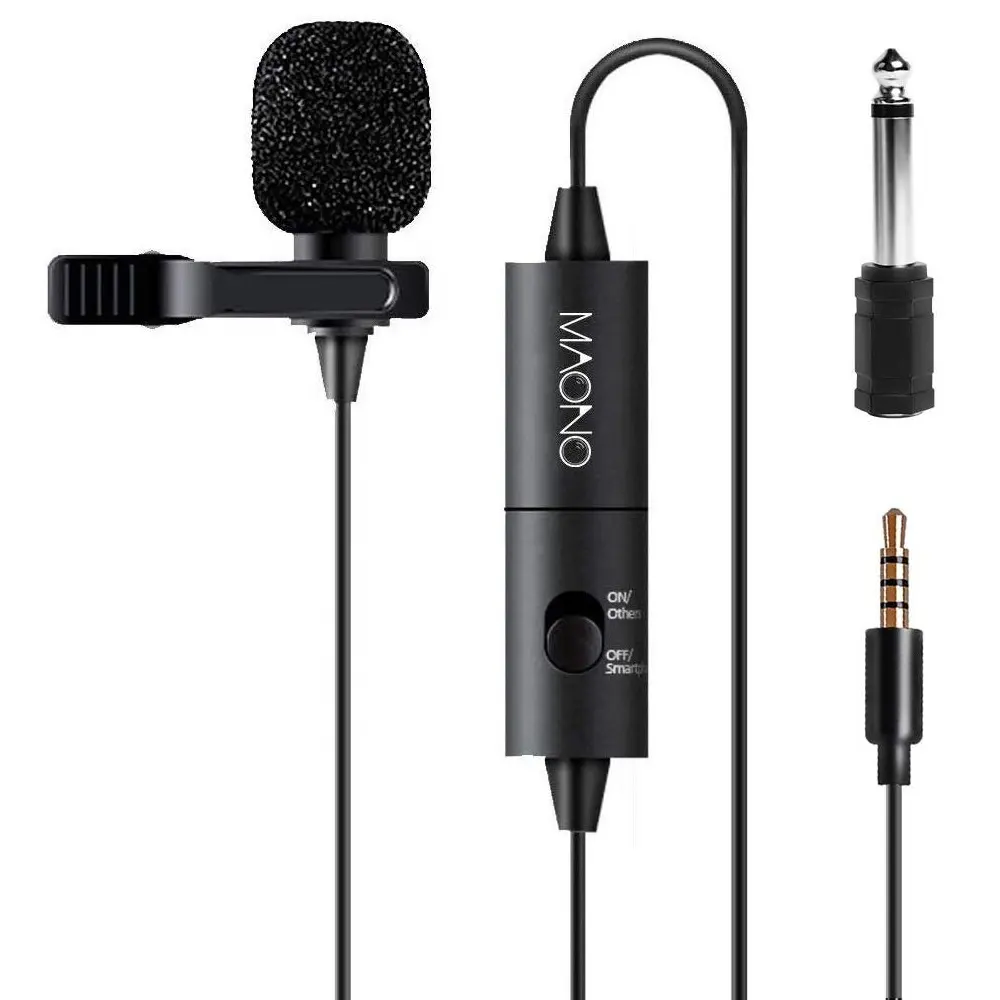 MAONO Durable Voice Recording Omni-directional Lavalier Microphone