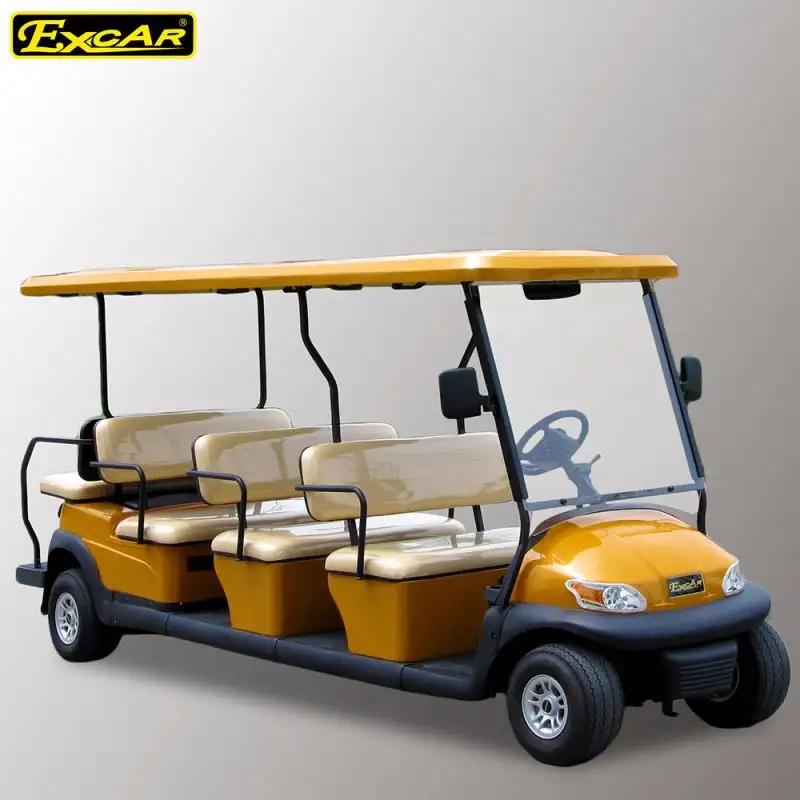 EXCAR 11 пассажиров электрическая тележка для гольфа для продажи экскурсионный автомобиль туристический автобус