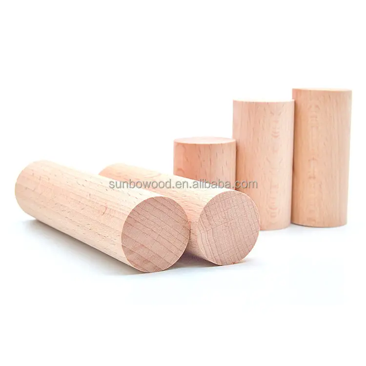 Оптовая Продажа с фабрики, деревянные стержни для дюбеля из березового дерева, плоская деревянная палочка из бука