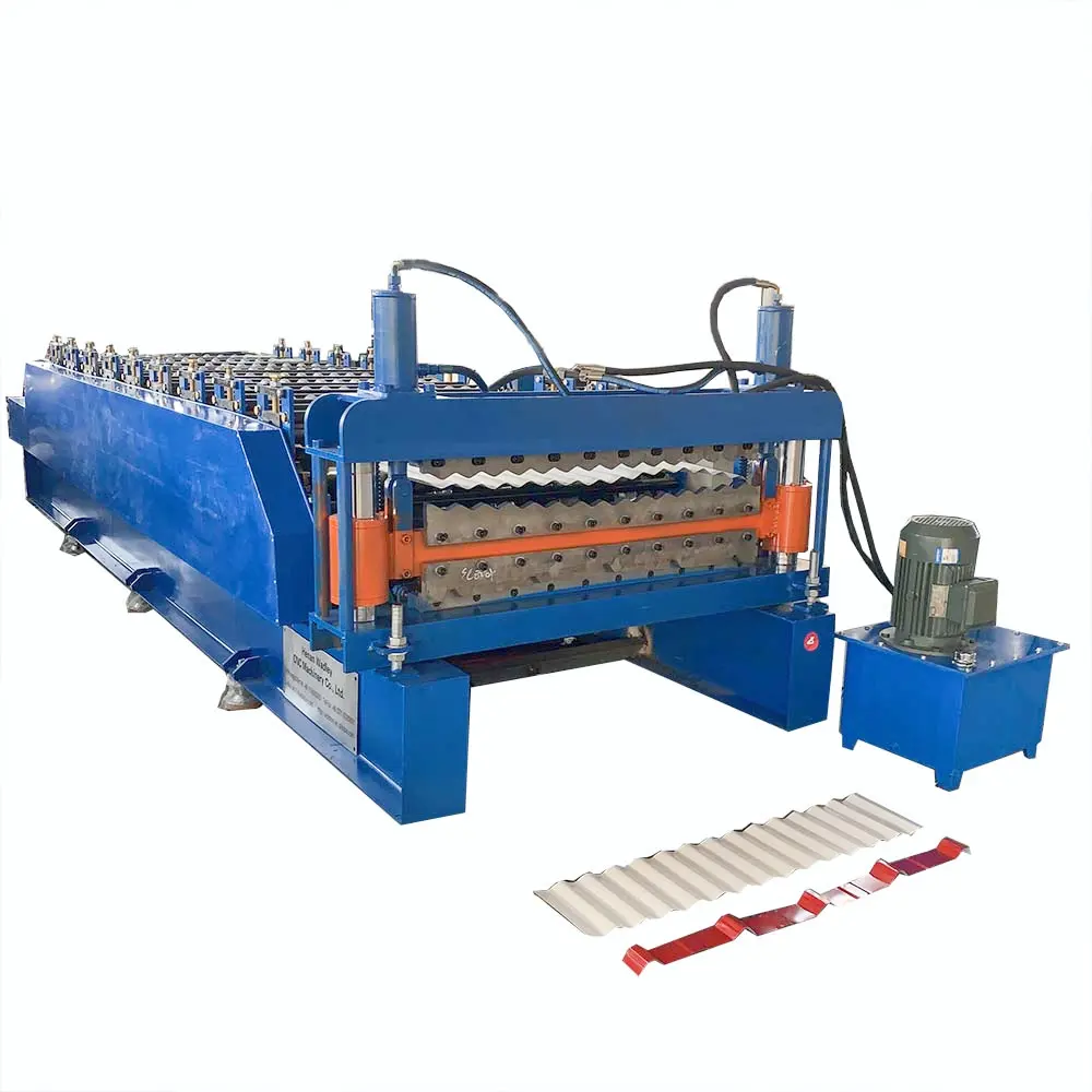 Double Layers Roofing Sheet Machine IBR Tile Making Machine Corrugated Trapezoid TR4/TR5 Roof Panel Roll Forming Machine