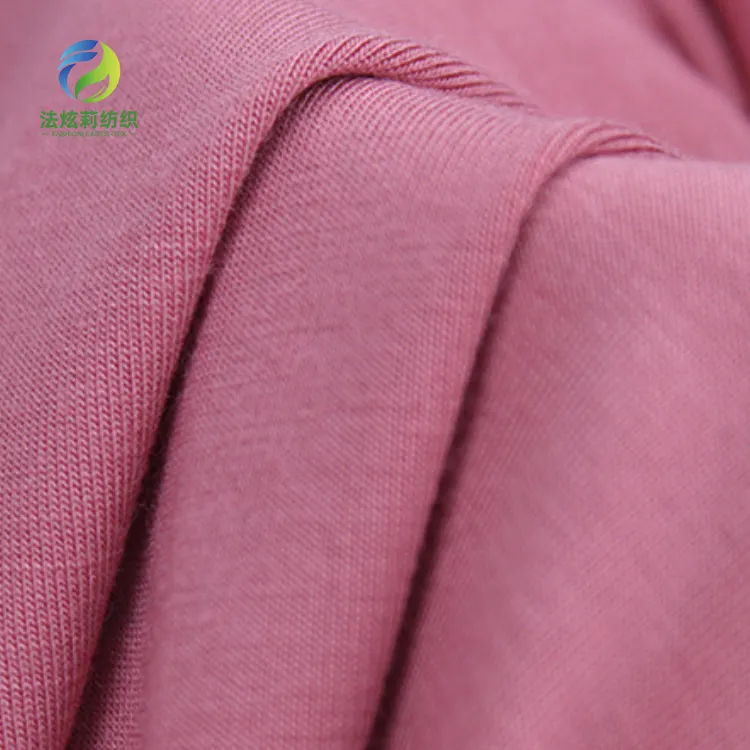 Eco-friendly sustainable 170gsm Lenzing Tencel 95%Modal 5%Spandex EcoVero Lyocell single jersey Knitted Fabric For T-shirt