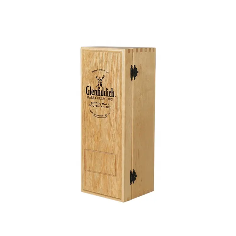 DS Лаковая Подарочная деревянная коробка для вина с лазерной гравировкой логотипа
