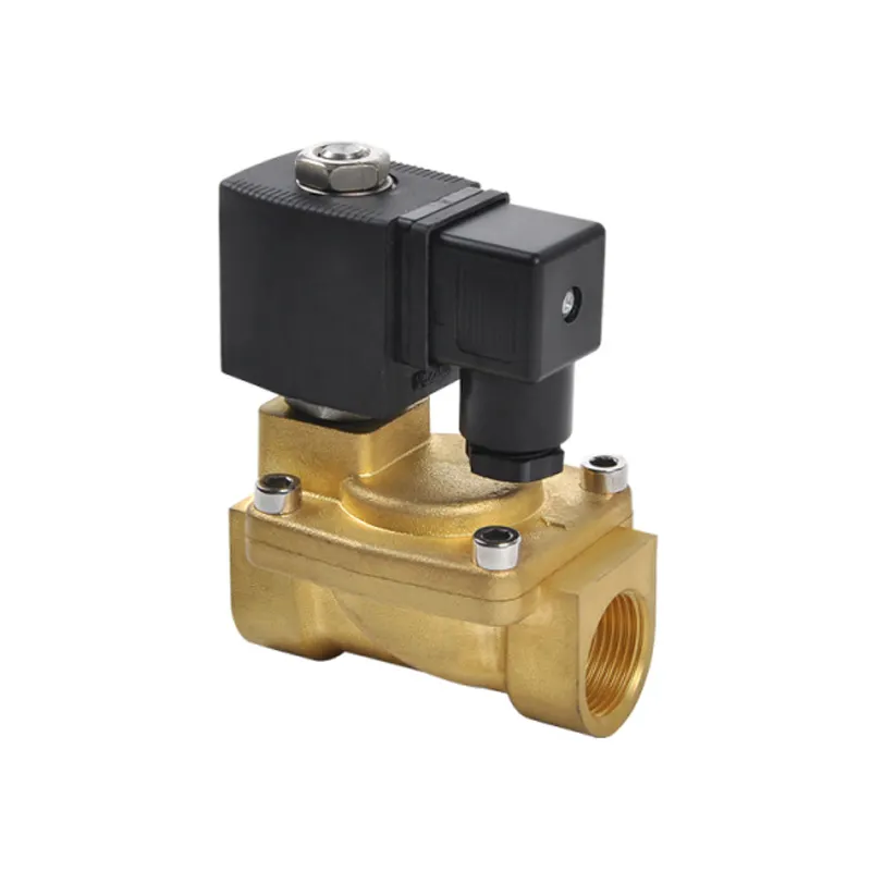 Factory supply brass solenoid valve pilot normally close high pressure threaded solenoid valve for sale