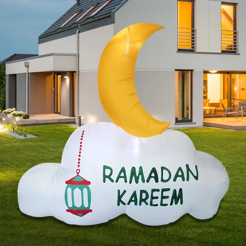 Надувные украшения Рамадан для Святого праздника со светодиодными огнями празднуют пост самоанализ и молитву