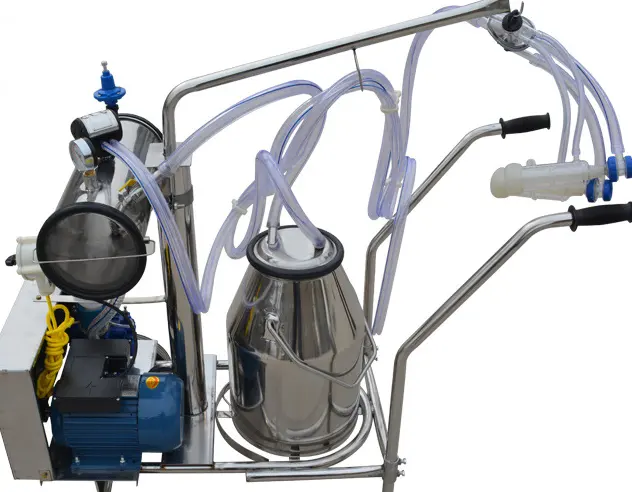 Single barrel double barrel single pump milking machine for small dairy factoryReplaceable head for milk camel