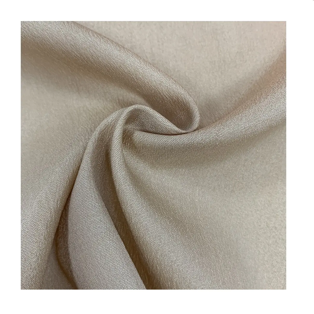 polyester plain dyed crepe lining blouse shaoxing fabric