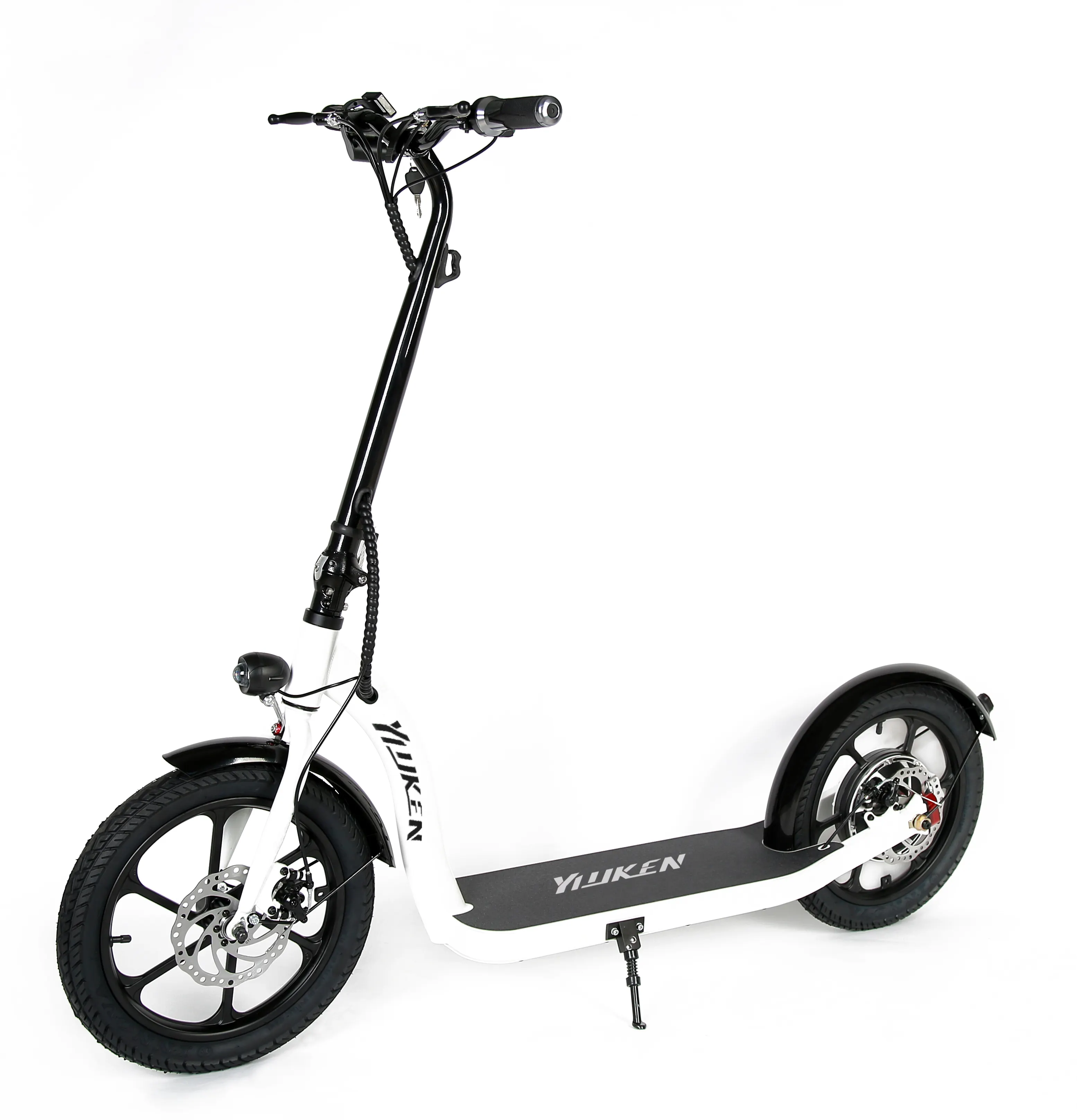 2023 Yiyken Электрический скутер для взрослых 16 дюймов складной электроскутер 500 Вт стальная рама двухколесные внедорожные мотоциклы