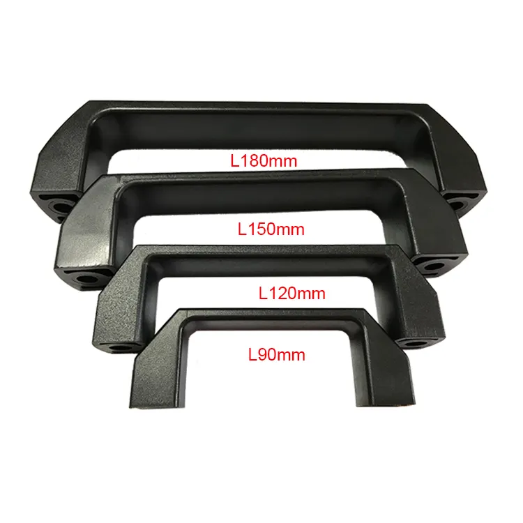 180mm Black Plastic Square Pull Handles