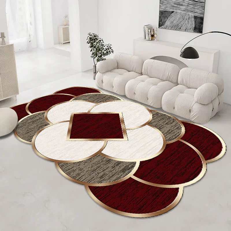 Солнечные текстильные коврики в скандинавском стиле для гостиной с золотистым бриллиантом, бархатный геометрический мраморный узор, коврик для гостиной