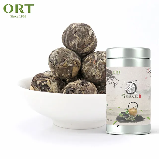 China Organic Yue Guang Bai Moonlight White Moonlight Beauty Pu Erh Tea Pearl Dragon Ball White Tea 8g