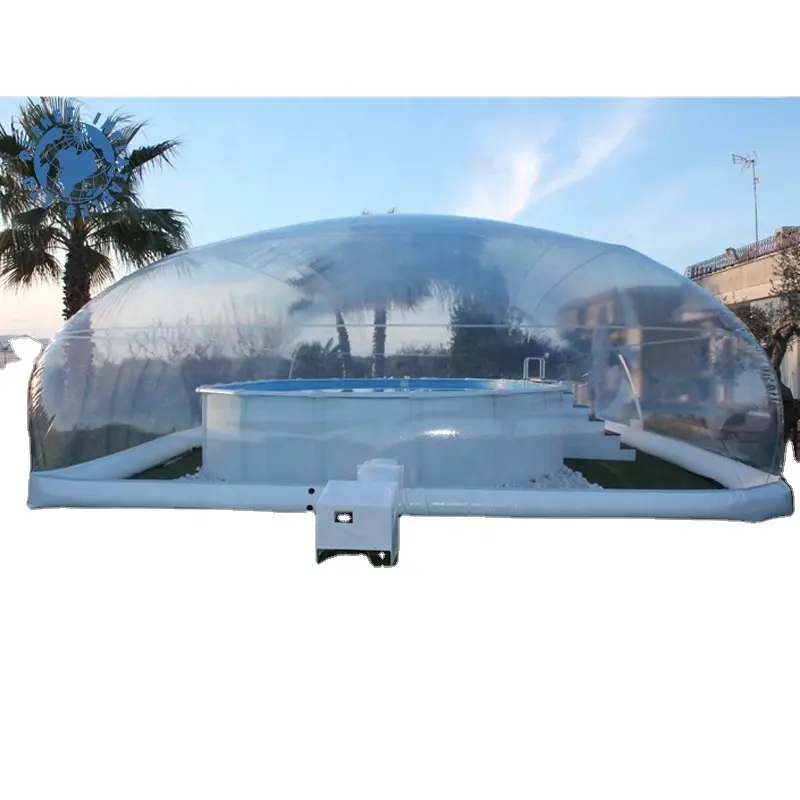 Индивидуальная Крышка для бассейна/прозрачная крышка для бассейна из ПВХ и аксессуары, надувная купольная крышка для бассейна