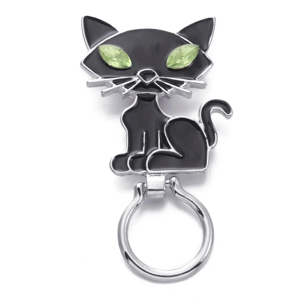 Магнитный держатель для очков на заказ, эмалированный металлический держатель для очков в виде кота из серии Хэллоуин, паука, тыквы, брошь, булавки