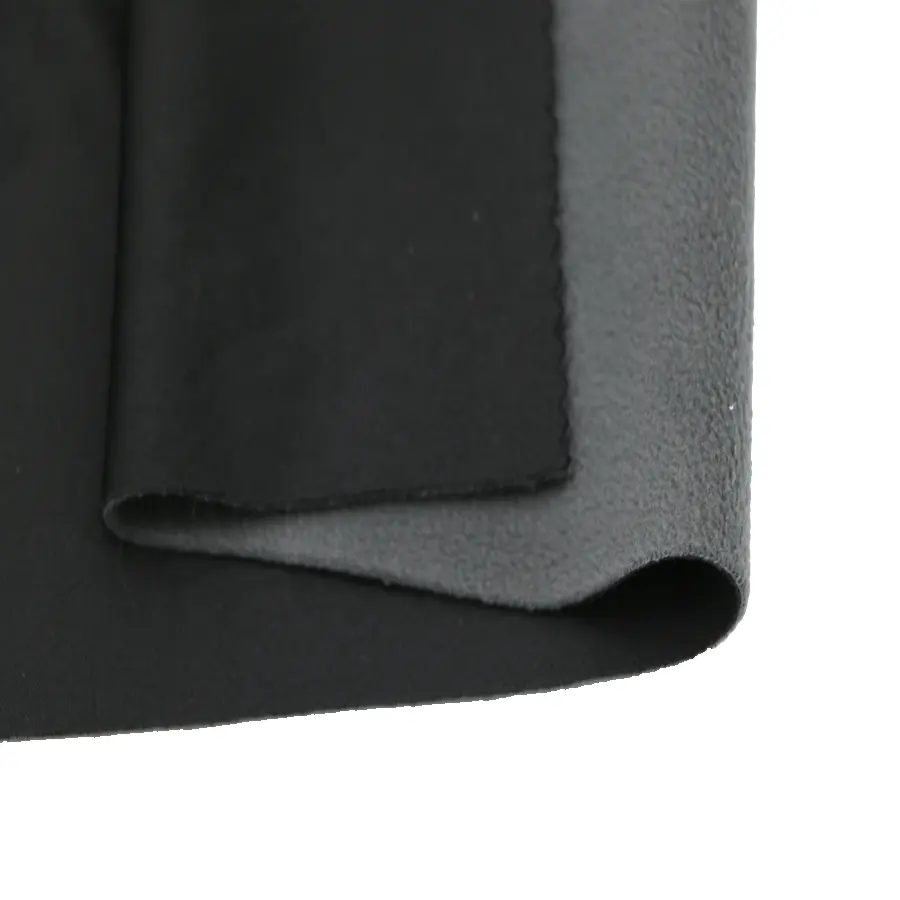 100%polyester Knitted fabric bonded with polar fleece three-layer composite fabric