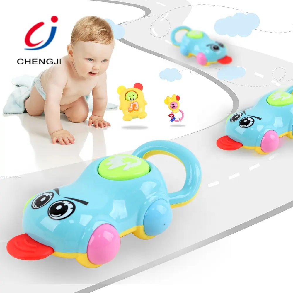 New design best quality plastic rattle teething toy baby teether rattles