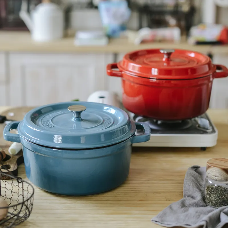 Wholesale Prices Enameled Cast Iron Cookware Casseroles for Braising, Stews, Roasting