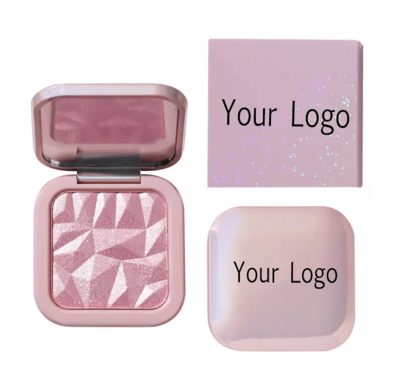 Hot-selling Cosmetics OEM Own Brand Face Highlighter Loose Powder No Logo Shimmer Highlighter Pressed Powder