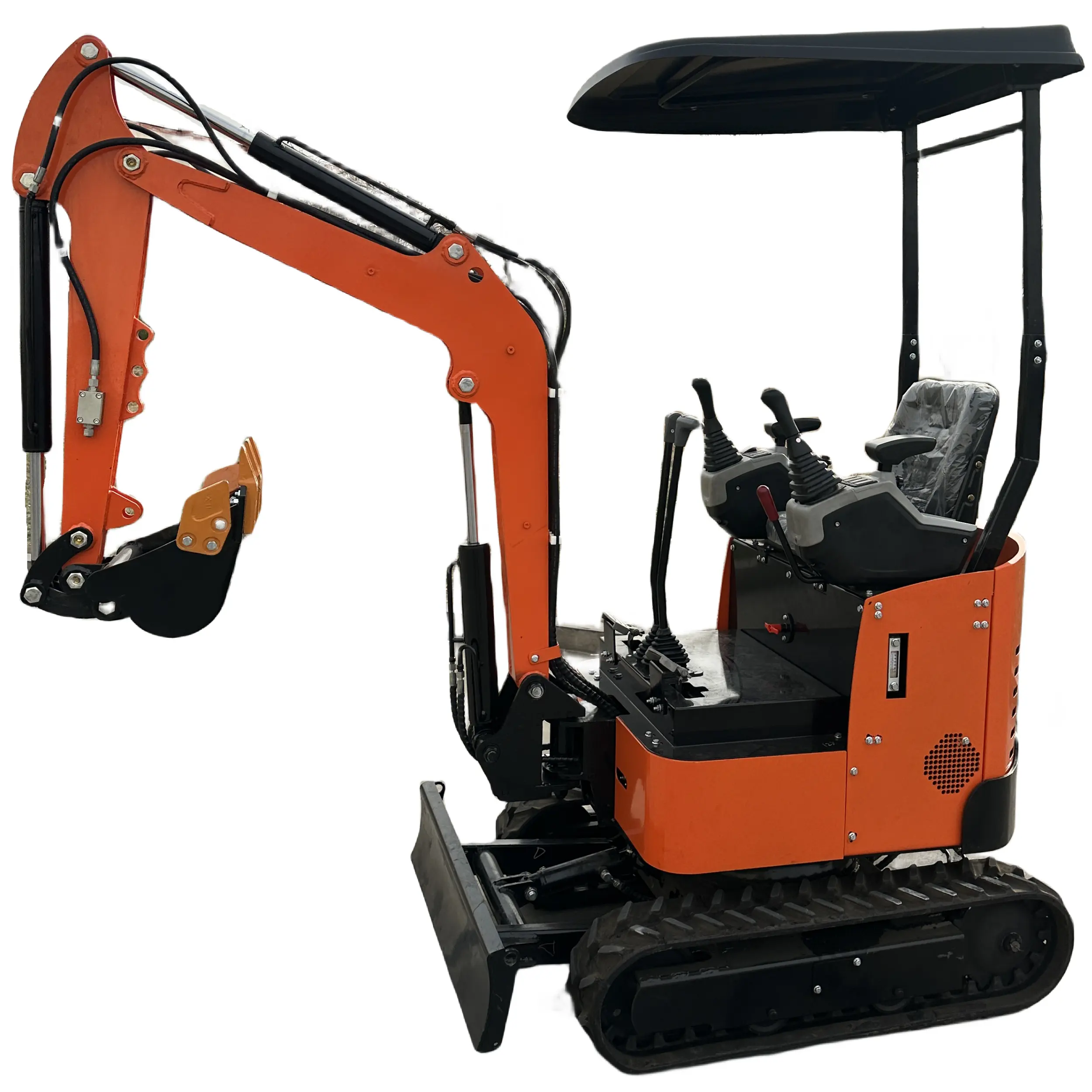 Bestselling Chinese Mini excavators 1 Ton Multifunctional Excavation Manufacturers Small Digger With Free Bucket On Sale