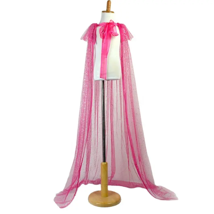 Hot Sale Beautiful Kids Tutu Dress Capes Princess Evening Dress Girl Sequin Glitter Rose snowfake Cape
