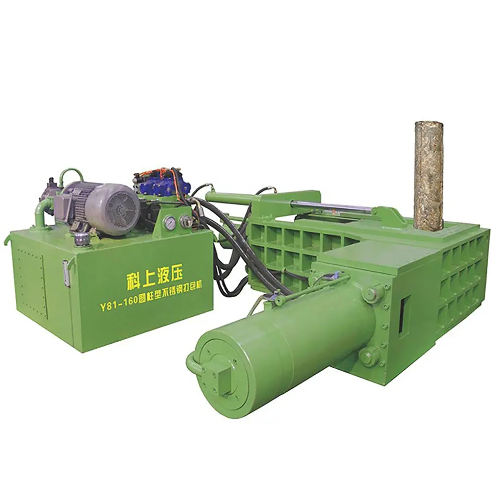 Y81-160 Aluminum Foil Scrap Recycling Stainless Steel Baler Machinery for sale